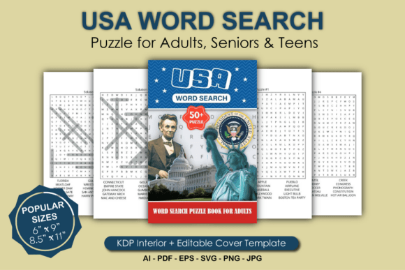 Download USA Word Search Puzzle Book for Adults - Adults Collection