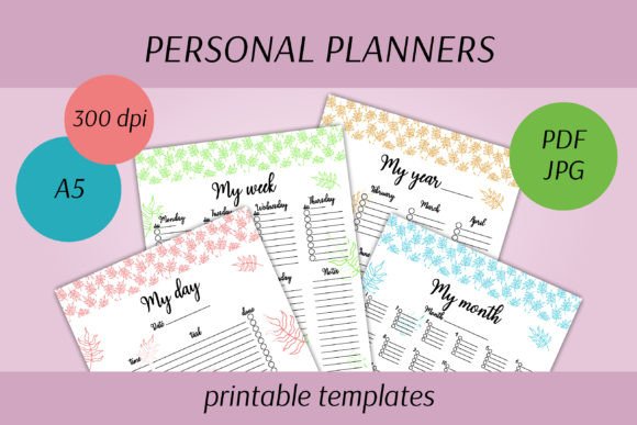 Download Personal Planners | Printable Templates - Printable Collection