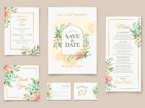 Download Beautiful Floral Wedding Invitations - Invitation Collection