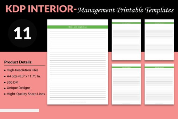 Download Management Printable Templates - KDP - Printable Collection