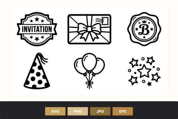 Download Invitation Badge Envelope Party Icon Set - Invitation Collection