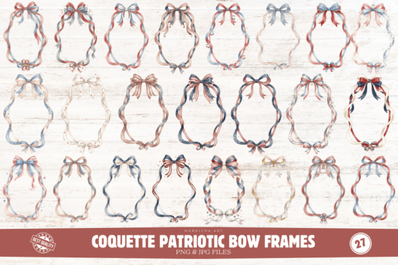 Download Coquette Patriotic Frames Clipart - Premium Resources