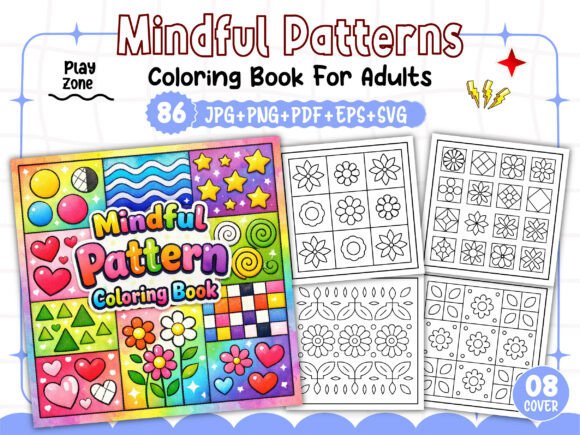 Download Adults - Mindful Patterns Coloring Pages - Adults Collection