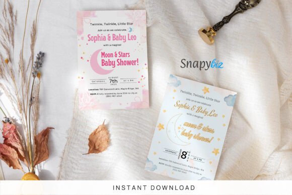 Download Over the Moon Baby Shower Invitation - Invitation Collection