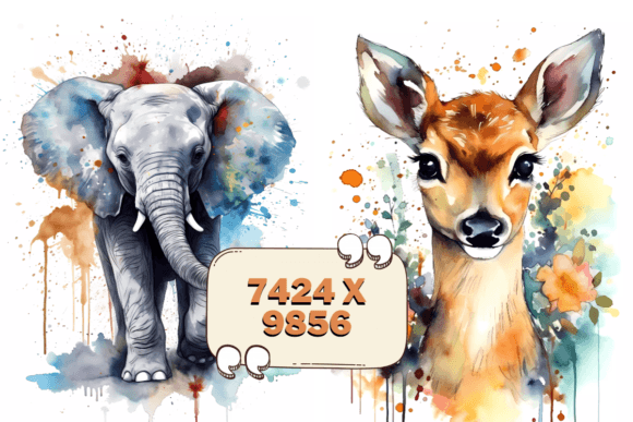 Download 23 Watercolor Animals Clipart Bundle HQ - Premium Bundle