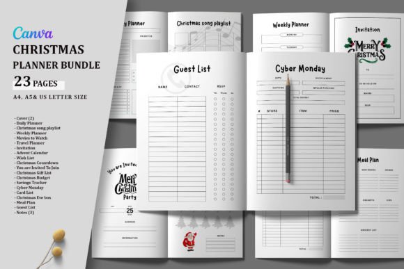 Download Printable Christmas Planner Bundle - Printable Collection
