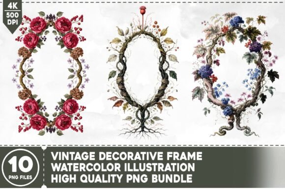 Download Vintage Decorative Frame PNG Bundle - Decorative frame png Collection