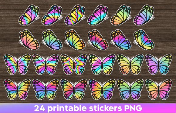 Download Butterfly Sticker Printable Stickers Png - Printable Collection